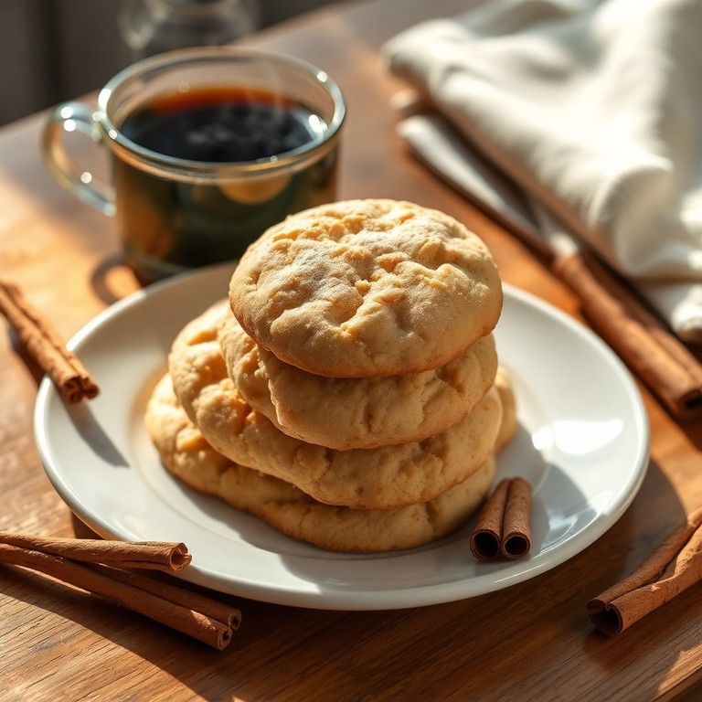Biscoitos Simples de Canela e Manteiga