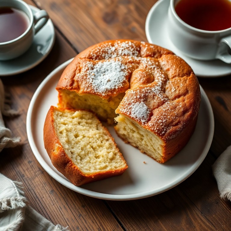 Bolo de Manteiga com Açúcar Mascavo e Amido de Milho