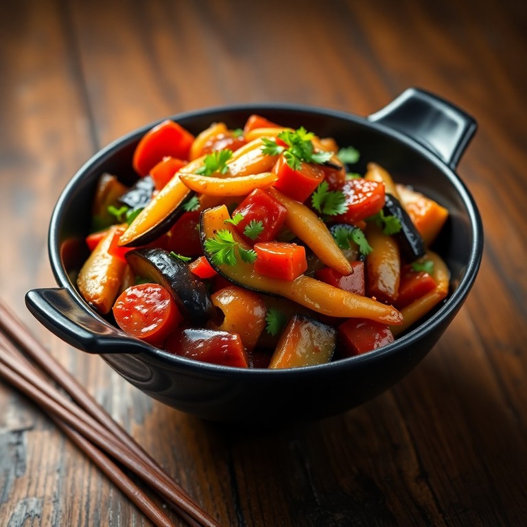 Sauté croquant aux légumes asiatiques