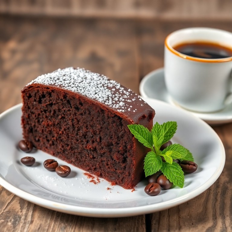 Bolo de Chocolate Clássico com Café
