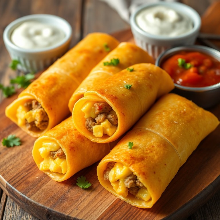 Stuffed Egg & Potato Egg Rolls