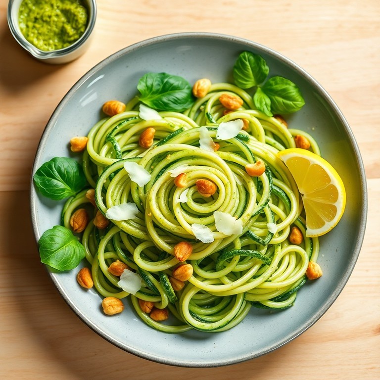 Keto-Zucchini-Nudeln mit Avocado-Pesto