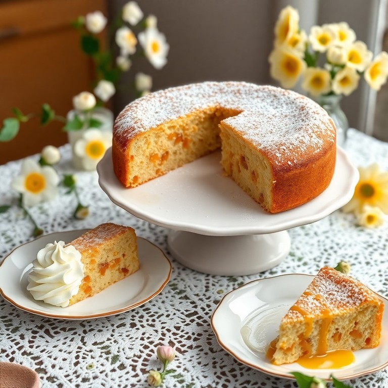 Eierlikör-Kuchen mit Marzipan