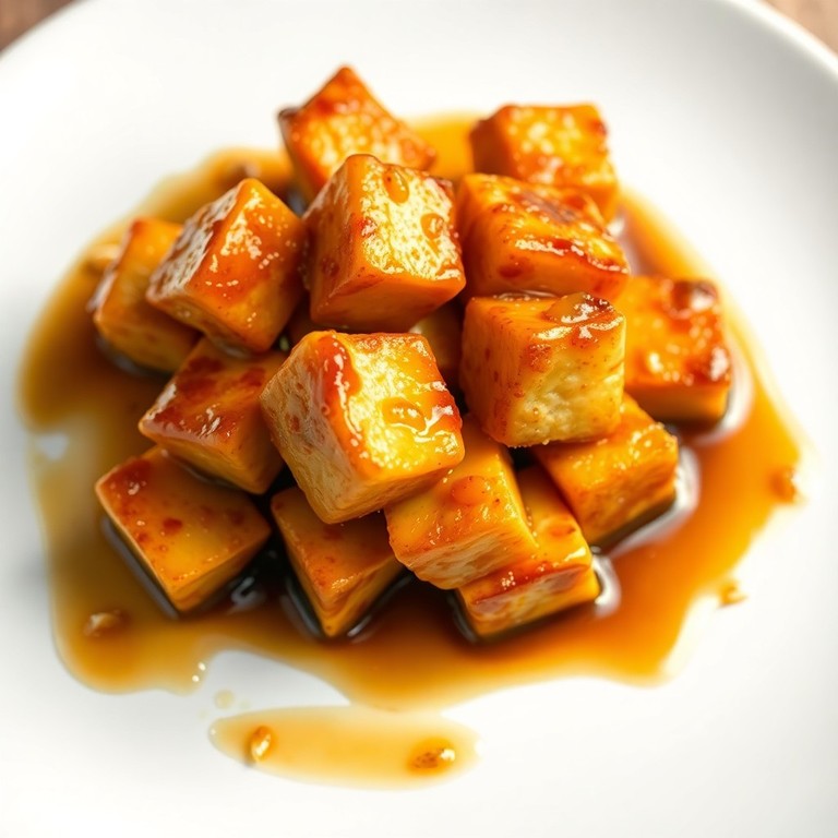 Tofu croustillant à la sauce soja et miel