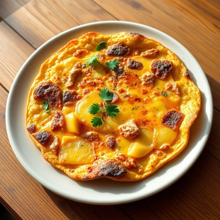Tortilla de Batata, Frango e Ovo ao Estilo Espanhol