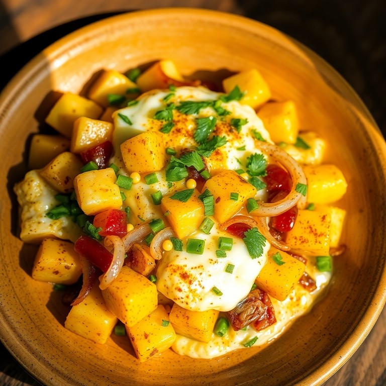 Revuelto de Papas y Chiles al Estilo Mediterráneo