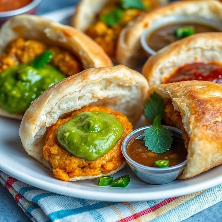 Spiced Lentil Fritters with Toasted Buns