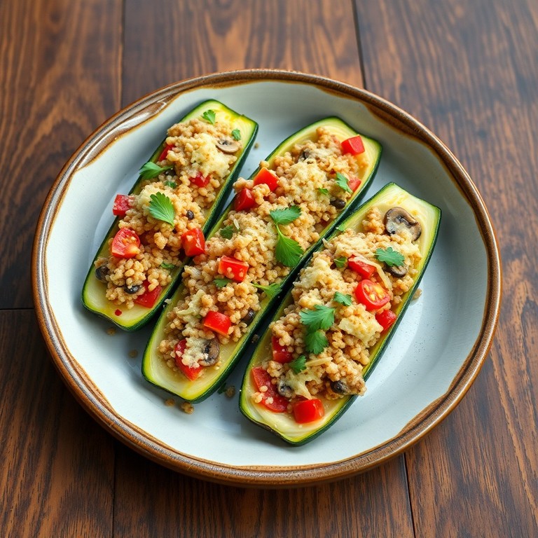 Courgettes farcies végétariennes