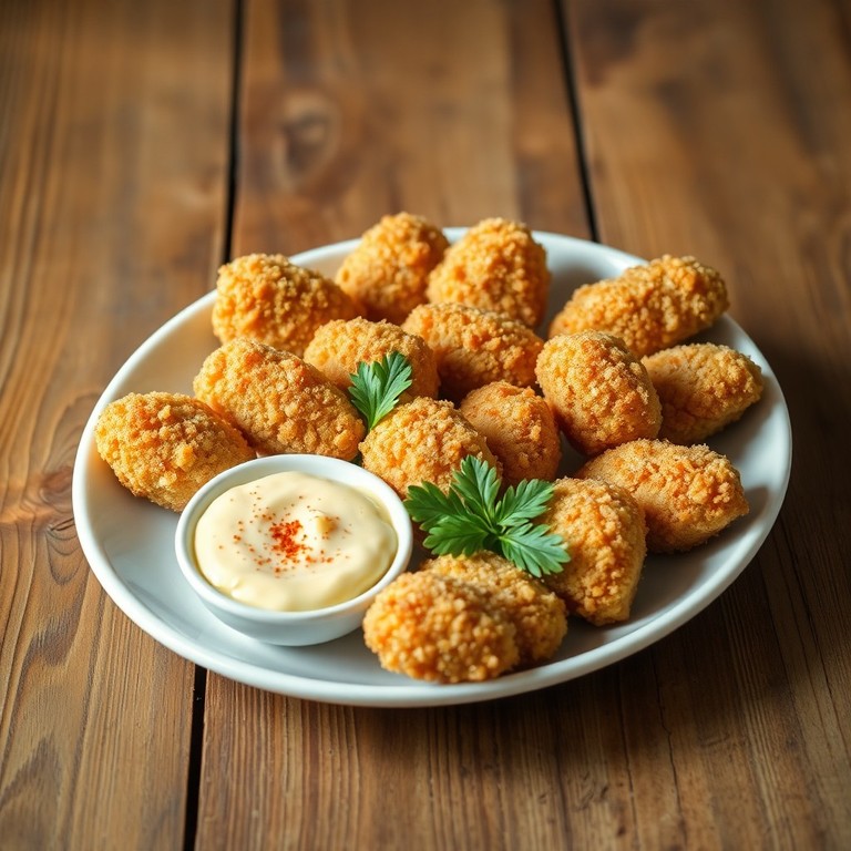 Crispy Chicken Risoles with Mayonnaise