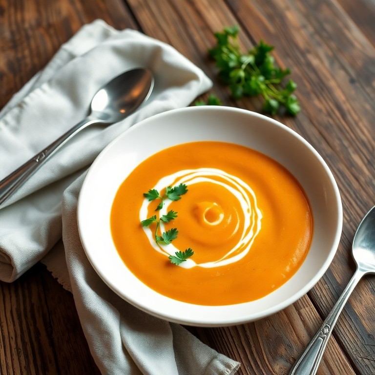 Soupe de Patates Douces à la Crème