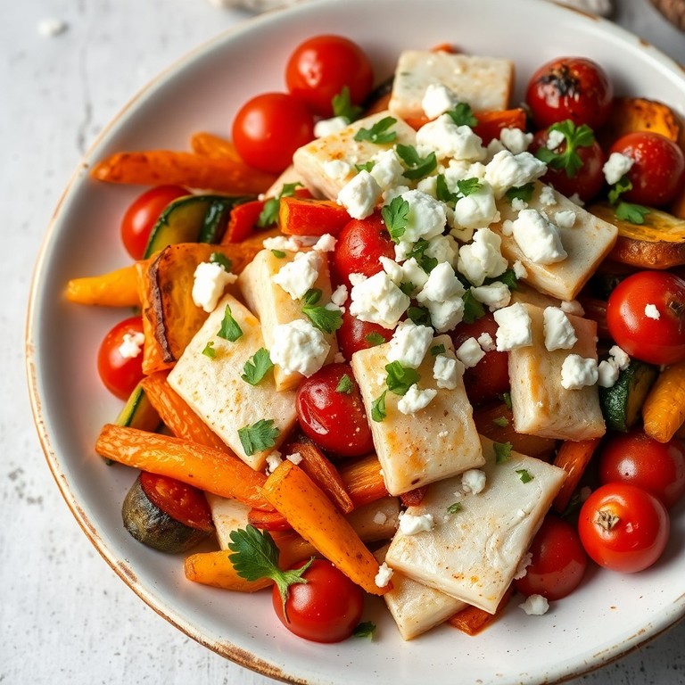 Mediterranean Julienne Fillet with Roasted Vegetables