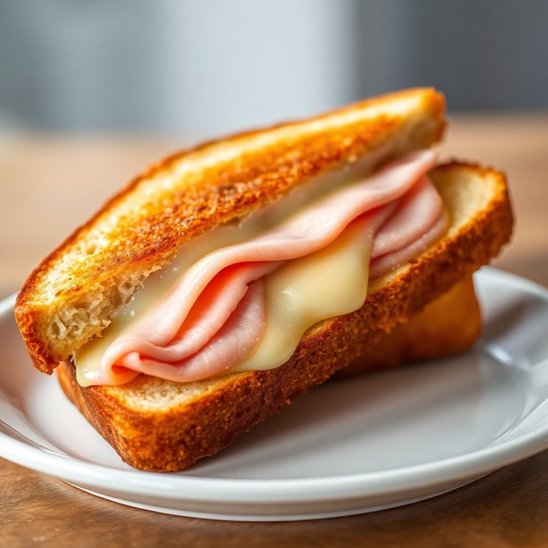 Tosti met Kaas en Ham in een Magnetron