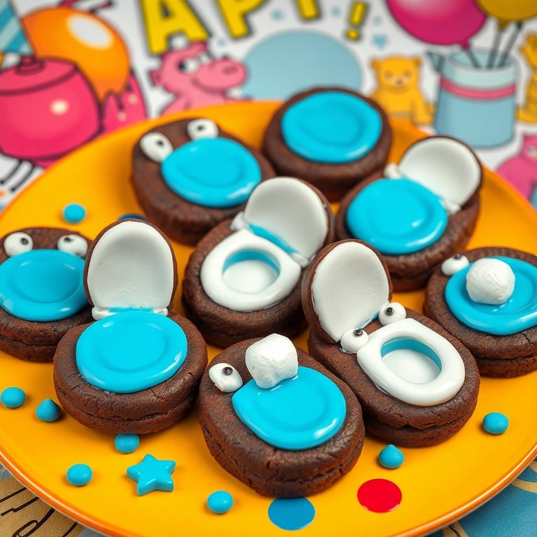 Talking Toilet Chocolate Cookies