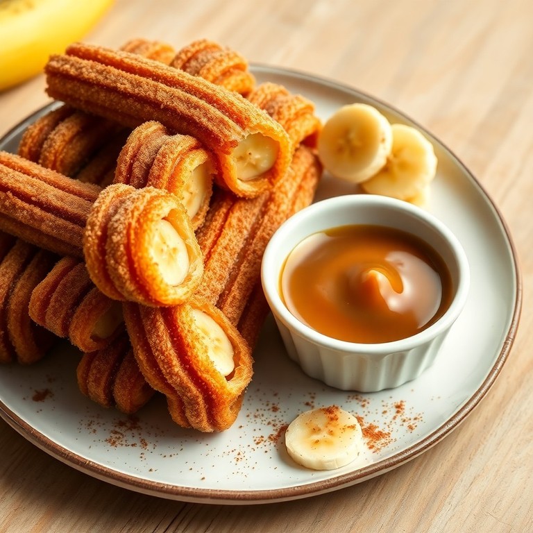 Churros de Banana com Doce de Leite