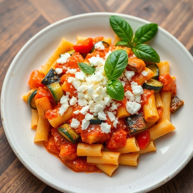 Pasta alla Norma con Zucchine e Melanzane