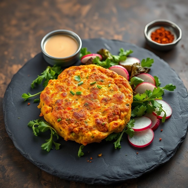 Galette de Tofu Croquante aux Courgettes Râpées
