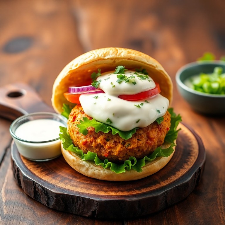 Hambúrguer de Frango ao Estilo Tikka Masala