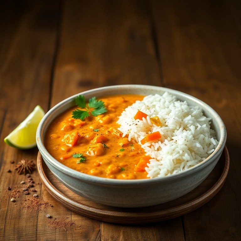 Dhal de lentilles corail aux épices douces