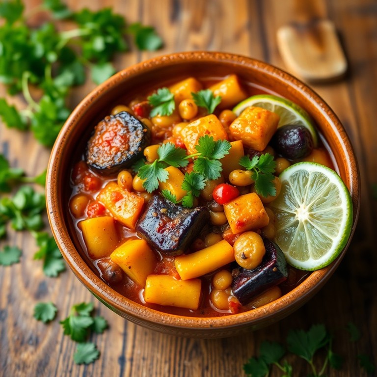 Chili Végétarien Géant aux Légumes d’Été Grillés (70 Couverts)