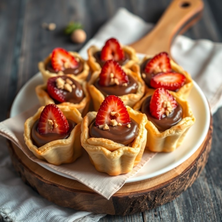 Tartellette di Pasta Sfoglia e Nutella