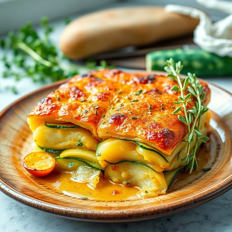 Tortino di Patate e Zucchine al Forno