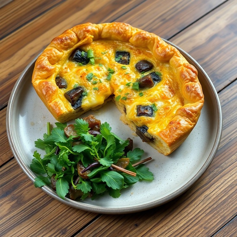 Galette d'aubergines au curry