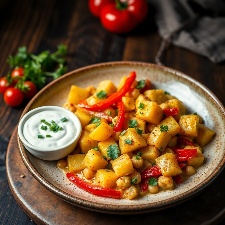 Veganes Bauernfrühstück mit Kichererbsenmehl und Räuchertofu