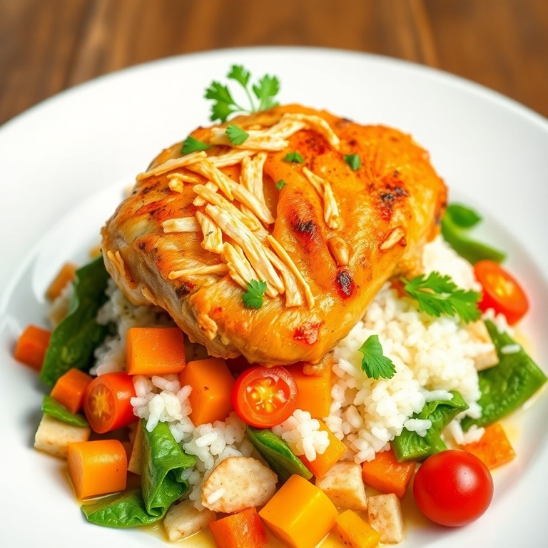 Salada Quente de Sobrecoxa com Legumes
