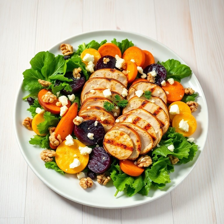 Kip en Geroosterde Groenten Salade