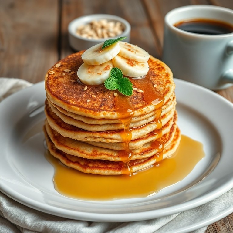 Panquecas de Banana e Aveia com Açúcar Mascavo