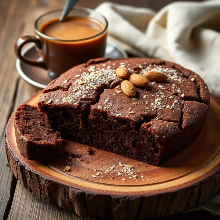 Bolo de Aveia e Amêndoas com Cacau