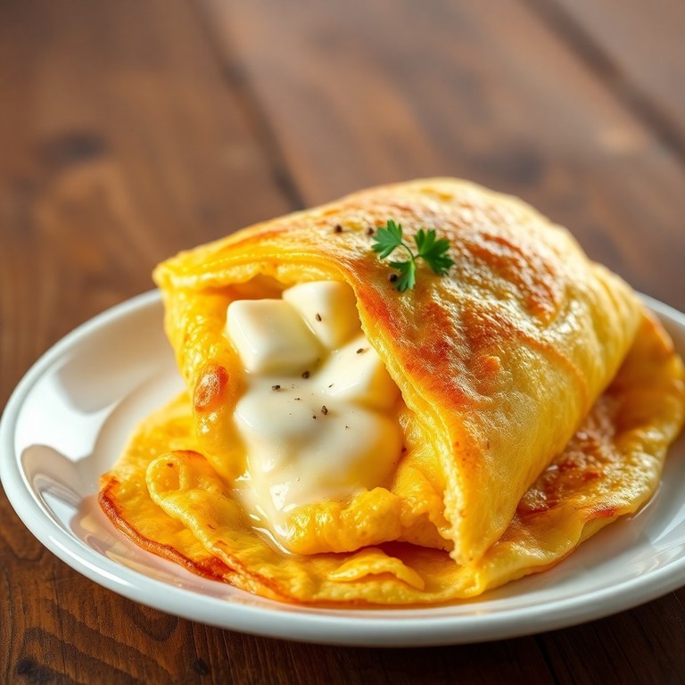 Omelete de Queijo e Mussarela Cremosa