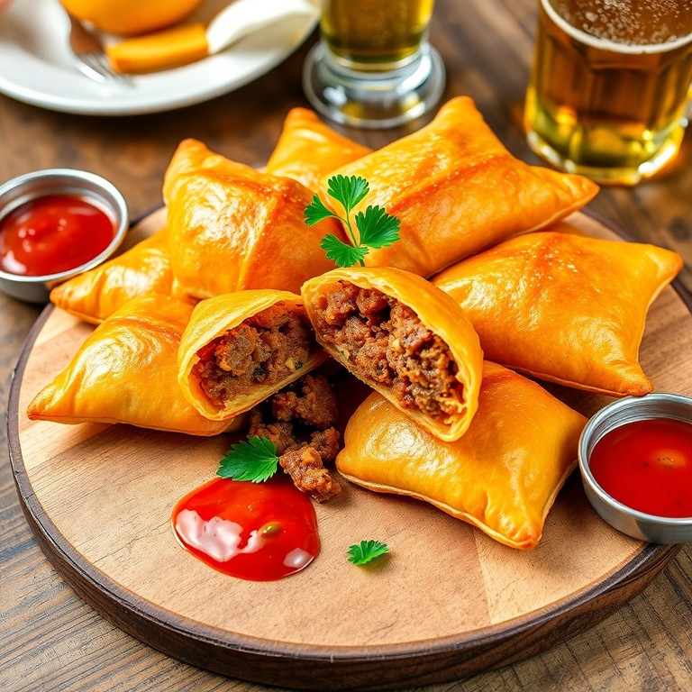 Pastel de Carne com Recheio Caseiro