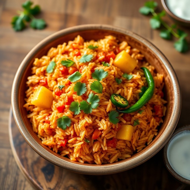 Spicy Tomato and Potato Rice