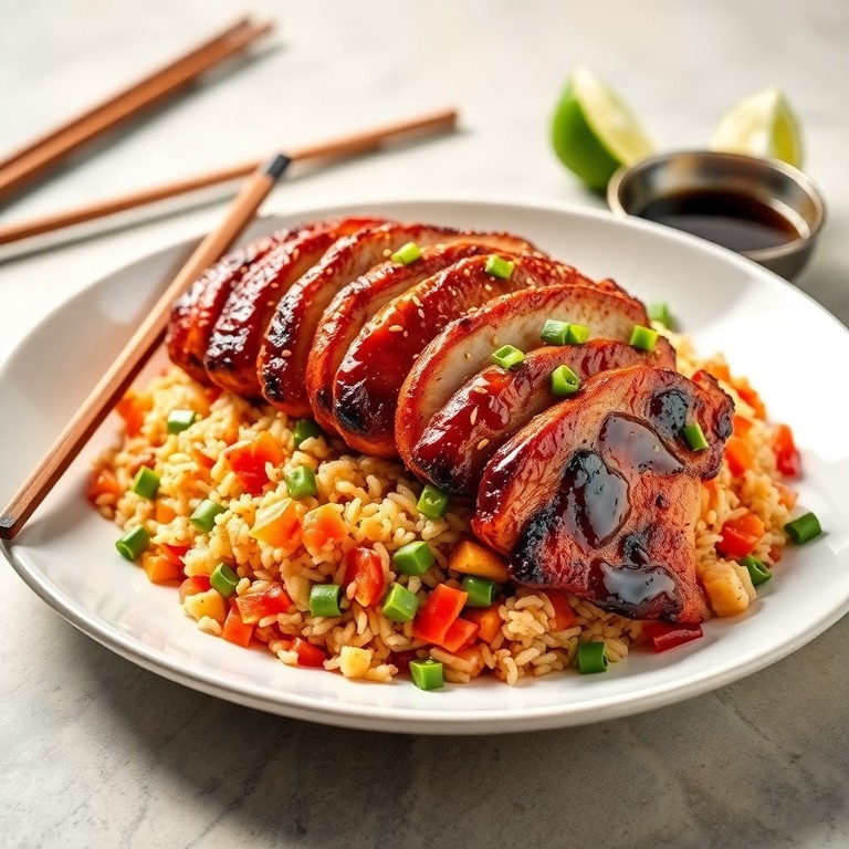 Grilled Teriyaki Chicken with Vegetable Fried Rice