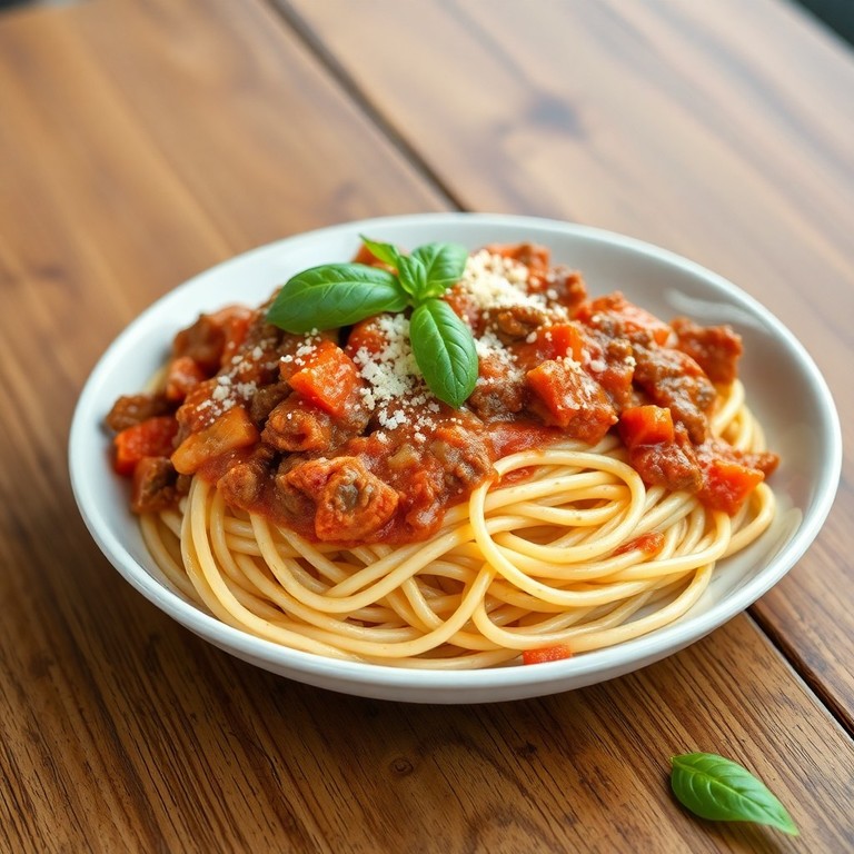 Klassische Spaghetti Bolognese mit Rindfleisch