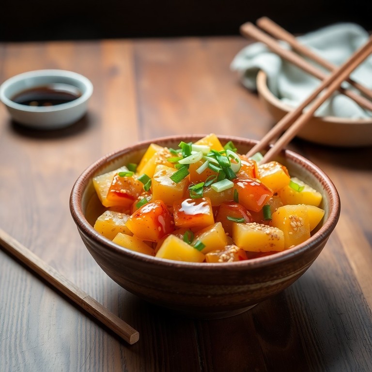 Asiatisk kartoffelsalat med sesam og sojasauce