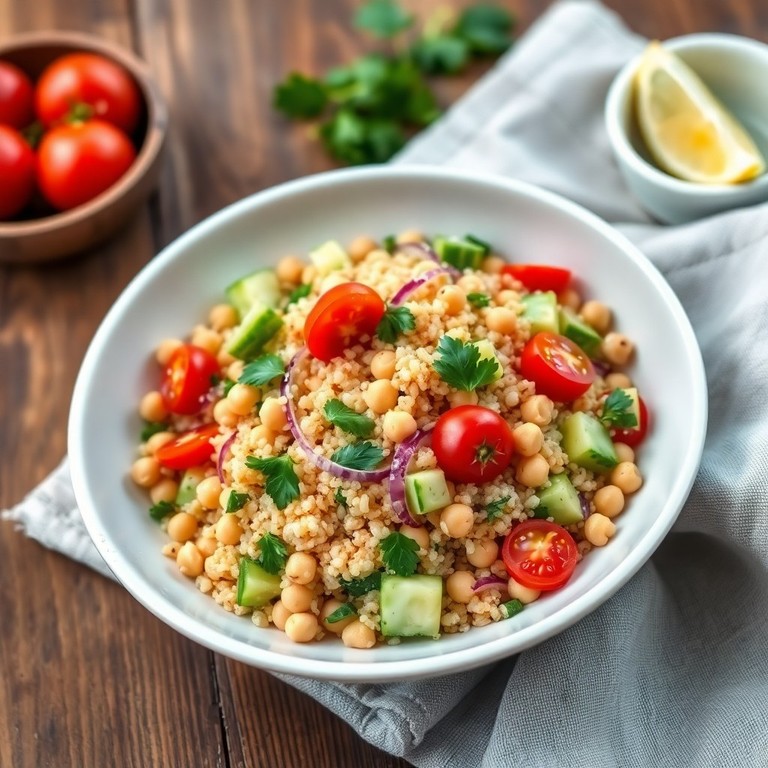 Ensalada de Quinoa y Garbanzos