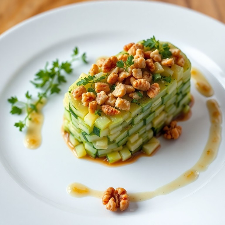 Tartare de Courgettes au Vinaigre Balsamique et Noix