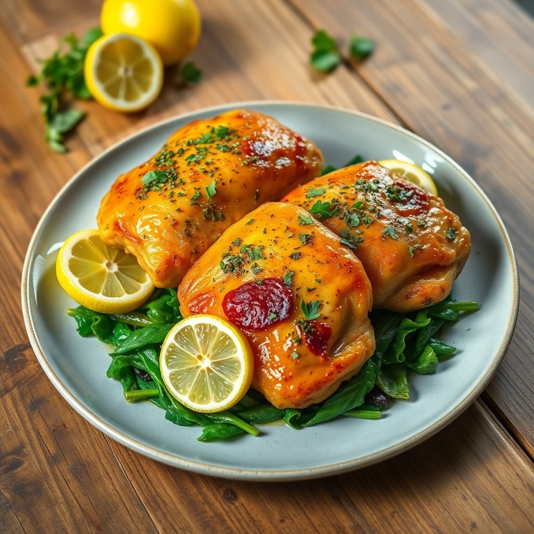 Frango ao Molho de Limão e Ervas