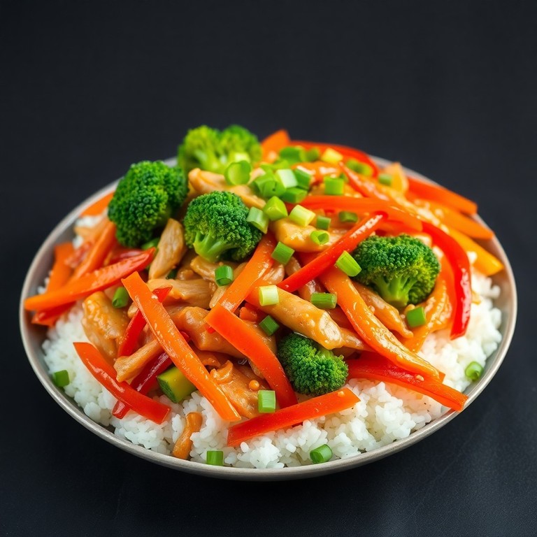 Stir-fry Asiático de Frango e Legumes