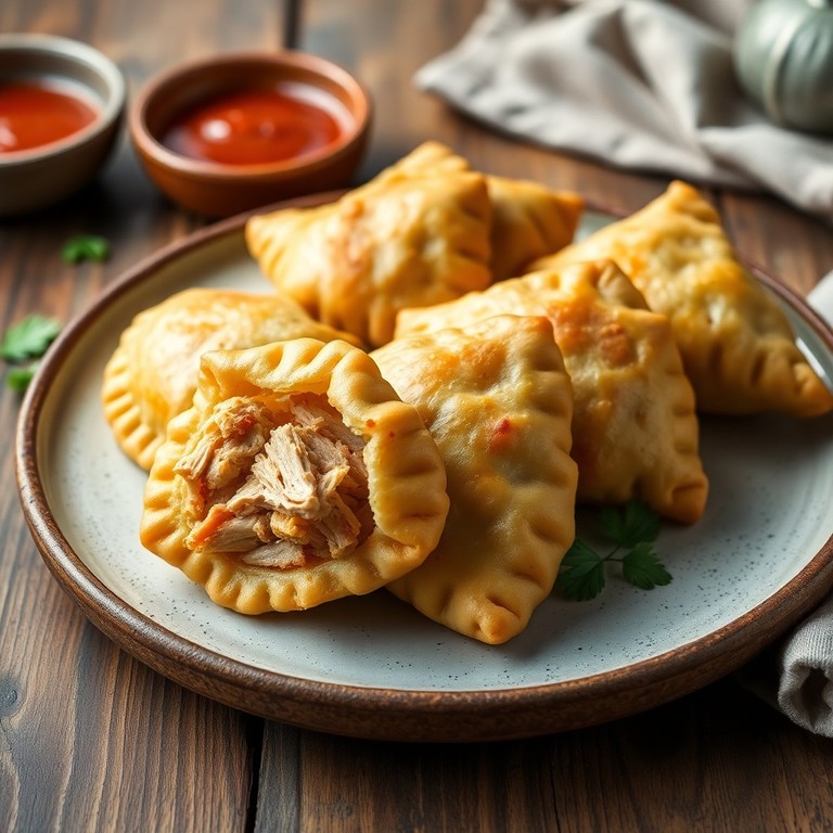 Tortinhas de Farinha de Trigo com Recheio de Frango