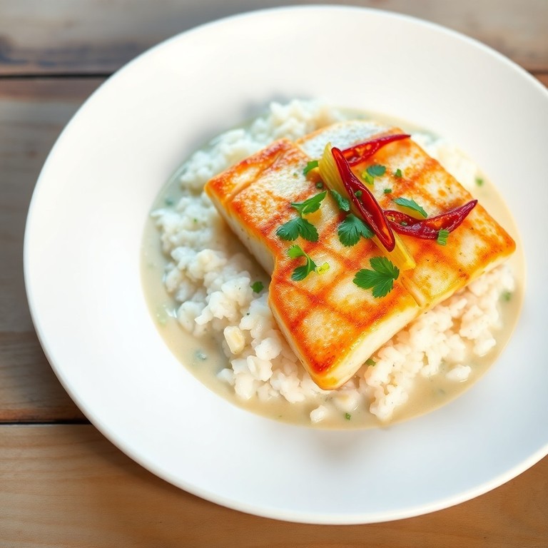 Filé de Peixe ao Molho de Coco e Limão