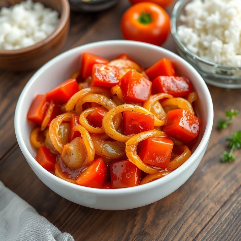 Tomato and Onion Stir-Fry