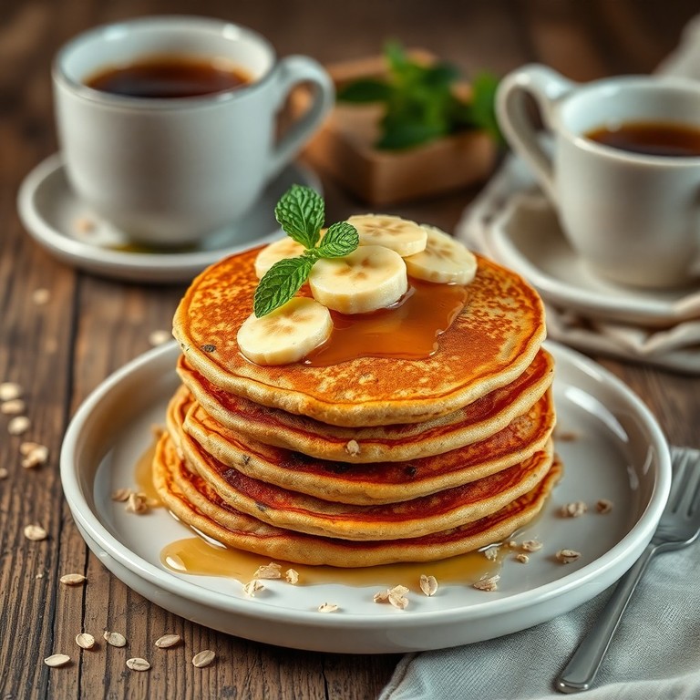 Banana Oat Pancakes