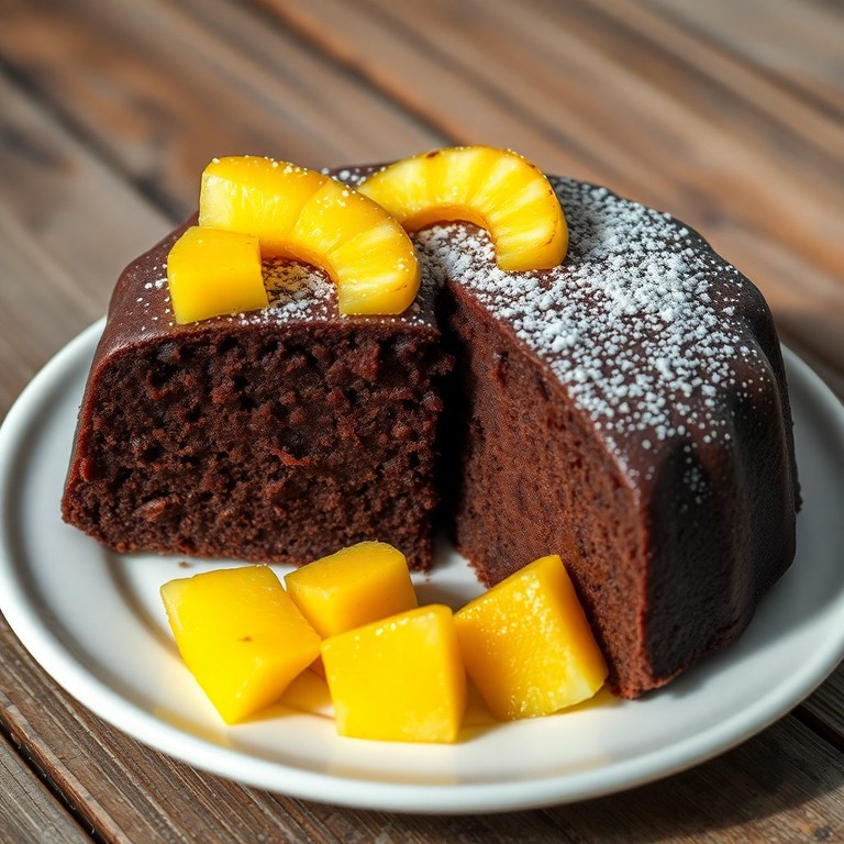 Bolo de Chocolate Tropical no Micro-ondas