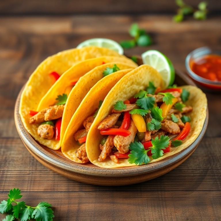 Tacos de Pollo con Verduras