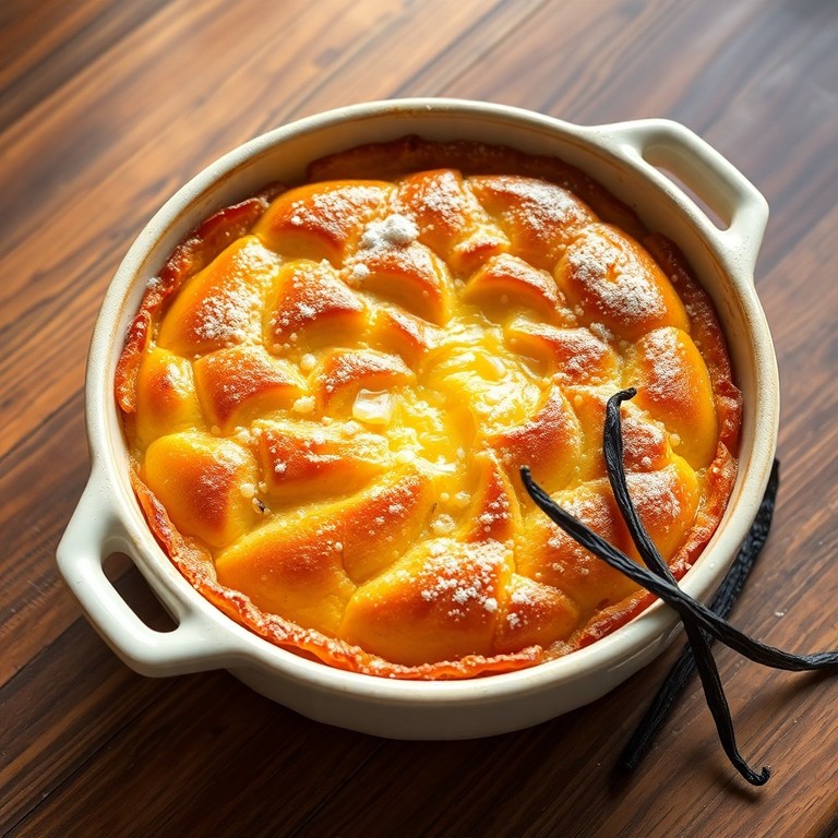 Clafoutis aux œufs, farine et vanille
