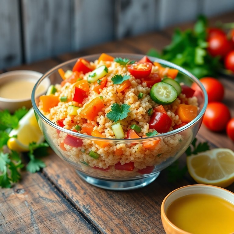 Salada de Quinoa com Legumes Frescos