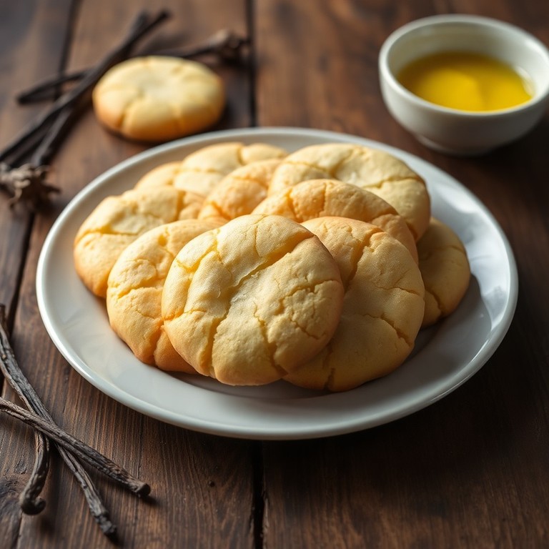 Cookies Amanteigados de Baunilha